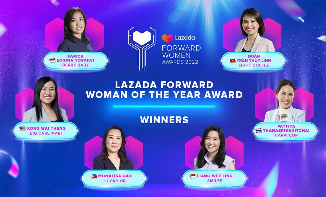 Three Filipinas Win in Lazada Forward Women Awards 2022