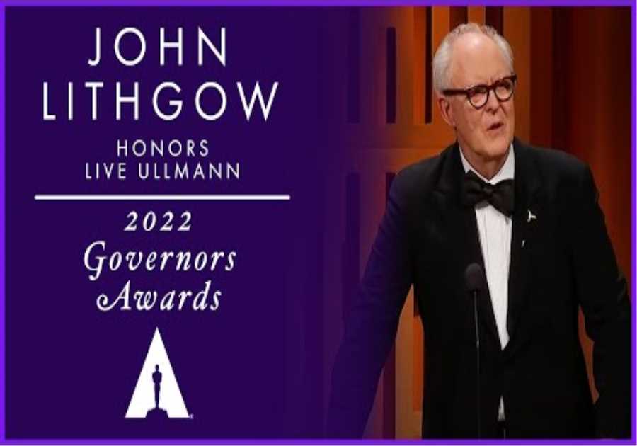 John Lithgow honors Liv Ullmann at the 2022 Governors Awards