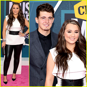 Gabby Barrett & Husband Cade Foehner Walk Carpet Together at CMT Music Awards 2022