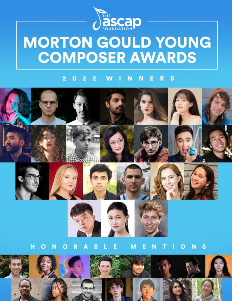 ASCAP Foundation Names Recipients of Morton Gould Young Composer Awards