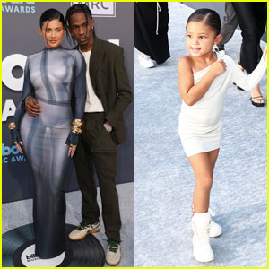 Kylie Jenner & Daughter Stormi Support Travis Scott at Billboard Music Awards 2022