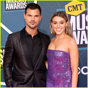 Taylor Lautner & Fiancee Tay Dome Couple Up For First Red Carpet at CMT Music Awards Since Getting Engaged