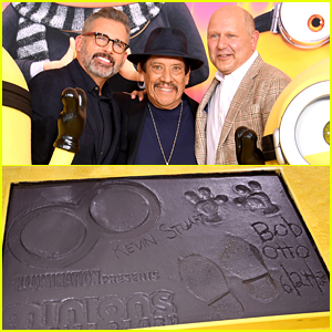 Steve Carell Signs 'Rise of Gru' Minions Names For Hand & Footprint Ceremony