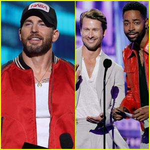 Chris Evans, Glen Powell, & Jay Ellis Present at MTV Movie & TV Awards 2022