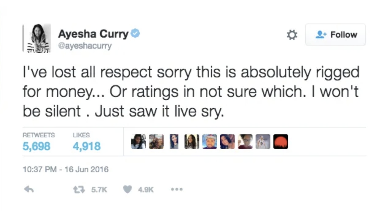 ayesha curry tweet