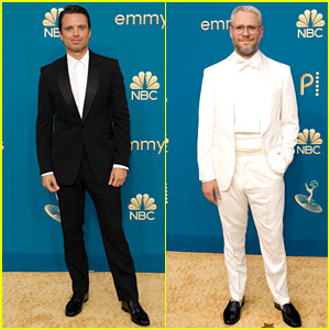 Sebastian Stan & Seth Rogen Provide the Perfect Contrast at the 2022 Emmy Awards