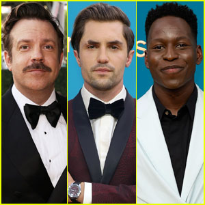 Jason Sudeikis & 'Ted Lasso' Co-Stars Phil Dunster & Toheeb Jimoh Suit Up for Emmys 2022