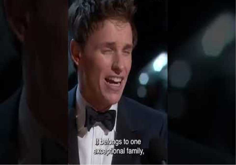 Oscar Winner -  Eddie Redmayne  | #Oscars #Shorts