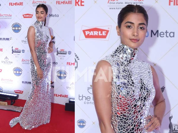 Parle Filmfare Awards South 2022 with Kamar Film Factory: Pooja Hedge walks the red carpet 