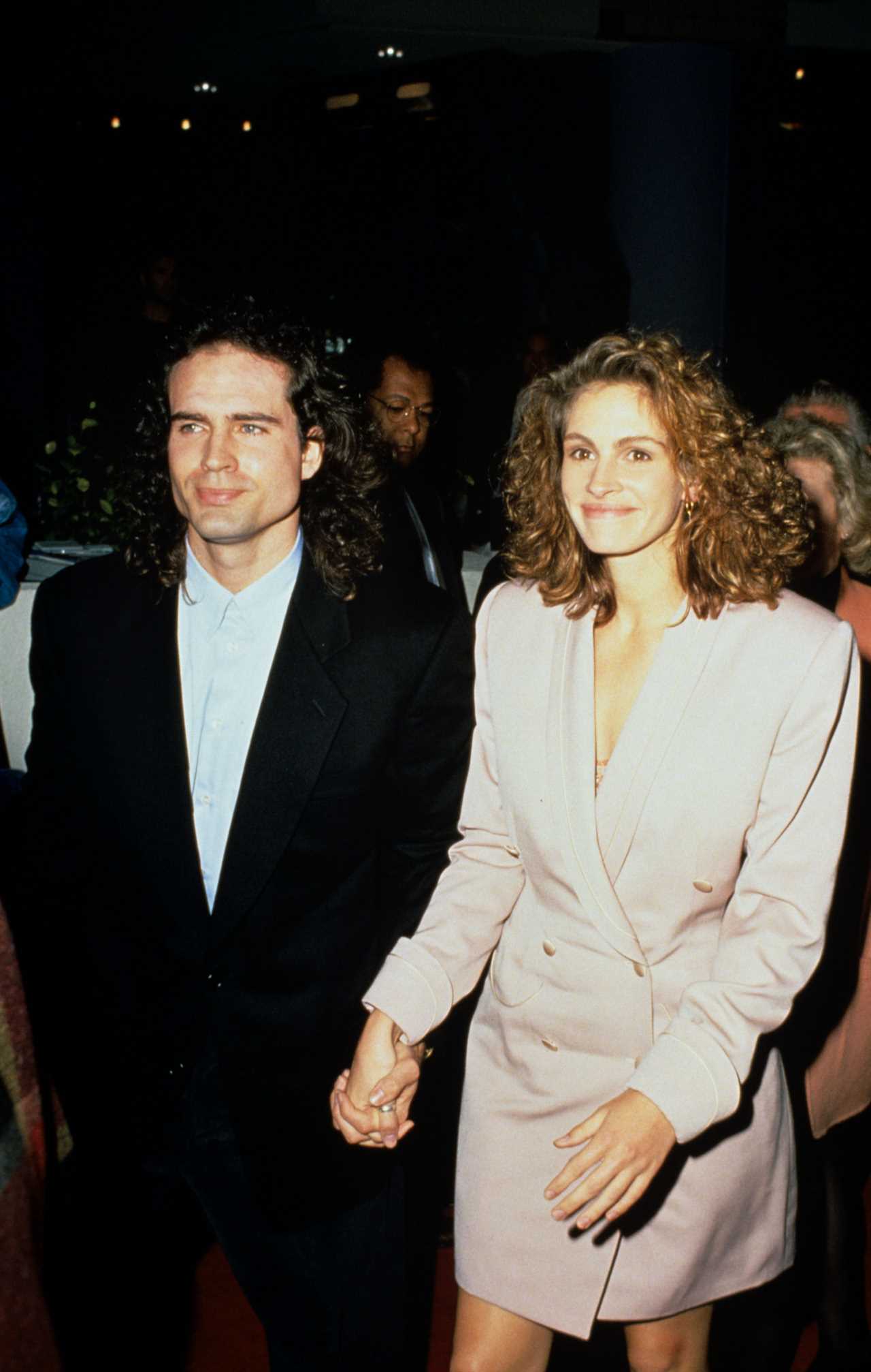 Jason Patric and Julia Roberts in December 1991.