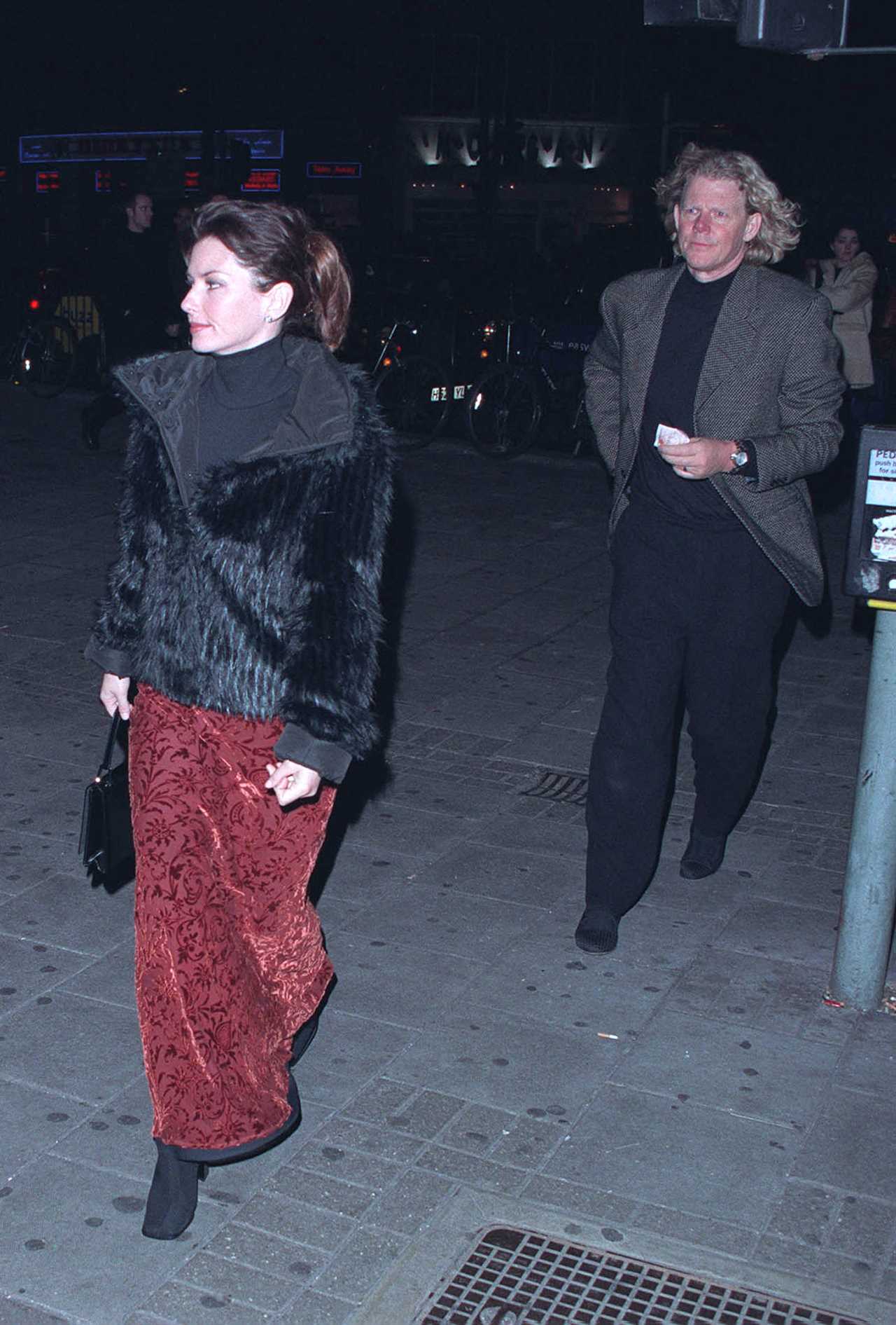 Shania Twain and Robert John 'Mutt' Lange attending a performance of Swan Lake at the Dominion Theatre in London West End in February 2000.