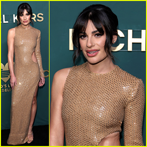 Lea Michele Debuts New Bangs at Charity Event, Says Her Husband Was Against the Hairstyle