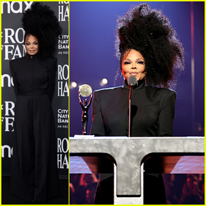 Janet Jackson Seemingly References 'Control' Album Art At Rock & Roll Hall of Fame Induction Ceremony