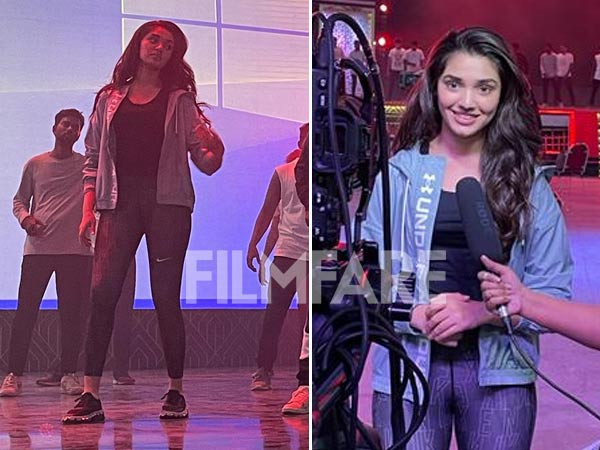 Krithi Shetty practices ahead of the 67th Parle Filmfare Awards South 2022 with Kamar Film Factory 