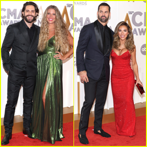 Thomas Rhett & Wife Lauren Akins Join Jessie James Decker & Husband Eric Decker at CMA Awards 2022