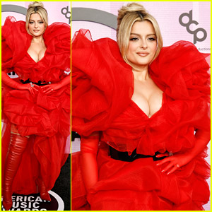 Bebe Rexha Goes Red Ahead of 'I'm Good (Blue)' Performance at American Music Awards 2022