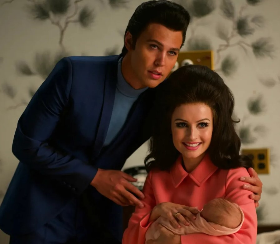 Austin Butler and Olivia DeJonge play Elvis and Priscilla Presley in the biopic Elvis.