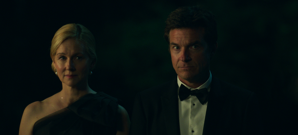 Ozark. (L to R) Laura Linney as Wendy Byrde, Jason Bateman as Marty Byrde in Season 4 Part 2 Episode 7 of Ozark. Cr. Courtesy of Netflix © 2022