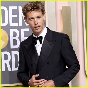 'Elvis' Star Austin Butler Rocks A Cool Bow Tie at Golden Globes 2023