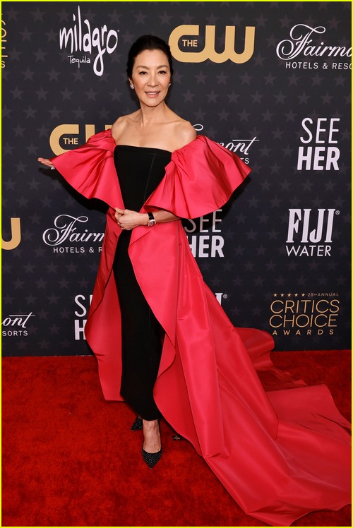 Everything Everywhere All at Once’s Michelle Yeoh at the Critics Choice Awards 2023