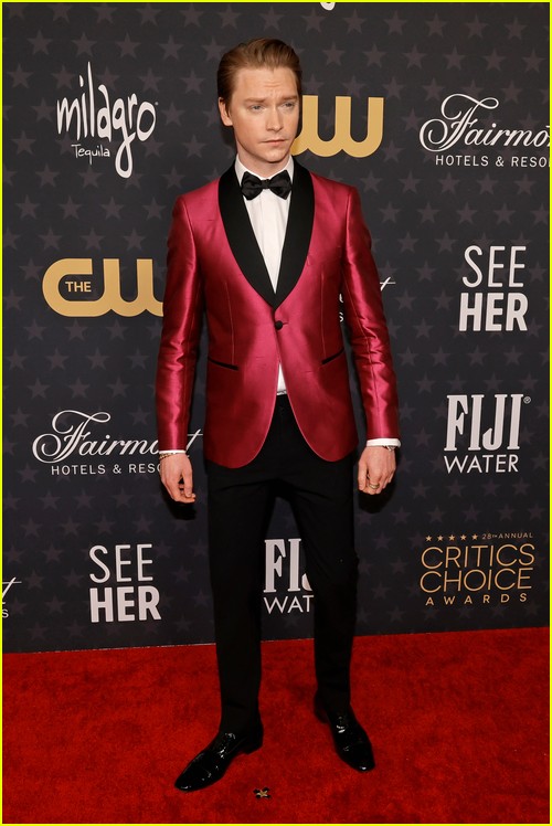 Reboot’s Calum Worthy at the Critics Choice Awards 2023