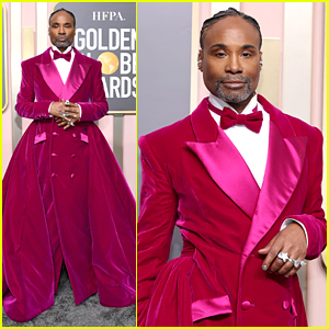 Billy Porter Has A Pink Tuxedo Dress Moment at Golden Globes 2023!