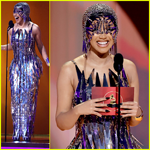 Cardi B Honors Late Designer Paco Rabanne While Presenting Best Rap Album To Kendrick Lamar at Grammys 2023