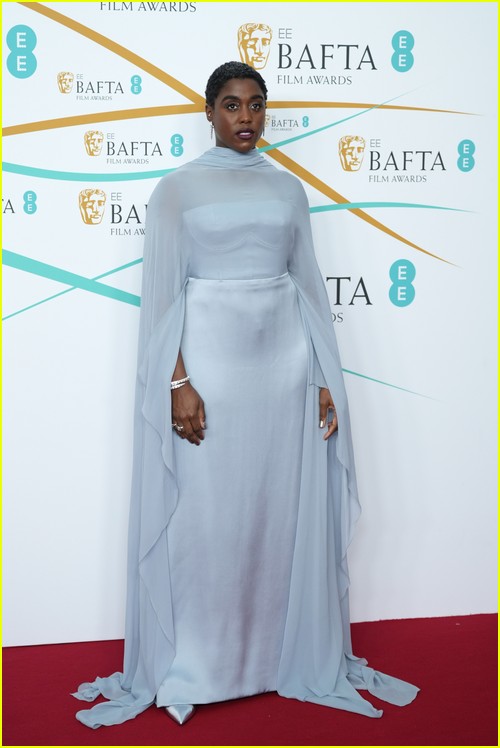 The Woman King’s Lashana Lynch at the BAFTAs 2023