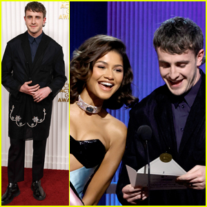 Paul Mescal Joins Zendaya Onstage to Announce First Win at SAG Awards 2023
