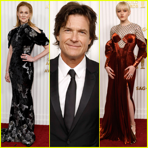 Jason Bateman Joins 'Ozark' Co-Stars Laura Linney & Julia Garner at SAG Awards 2023