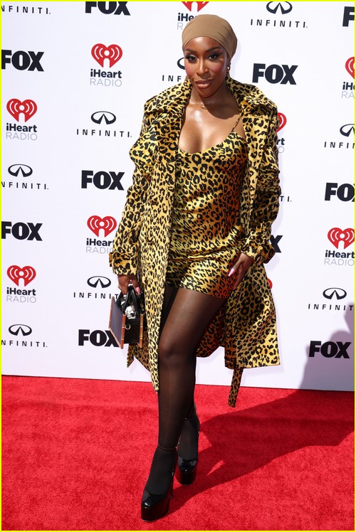 Jackie Aina at the iHeartRadio Music Awards 2023