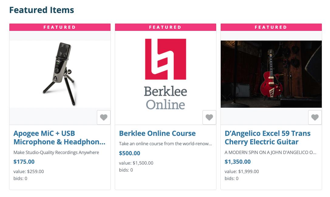 She Rocks Awards Auction Live Now