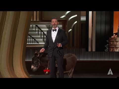 Jimmy Kimmel and Jenny the Donkey at the Oscars | 95th Oscars (2023)