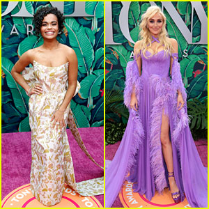 '& Juliet' Stars Lorna Courtney & Betsy Wolfe Look Stunning on Tony Awards 2023 Red Carpet!