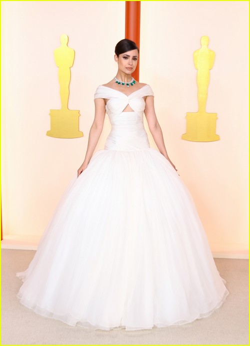 Performer Sofia Carson on the Oscars 2023 red carpet