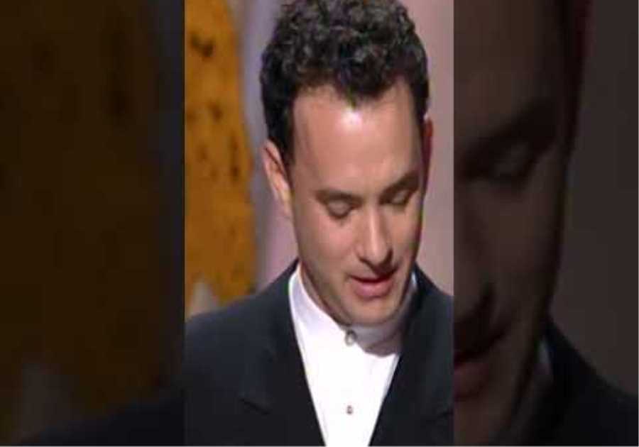 Oscar Winner Tom Hanks gets emotional at the Oscars