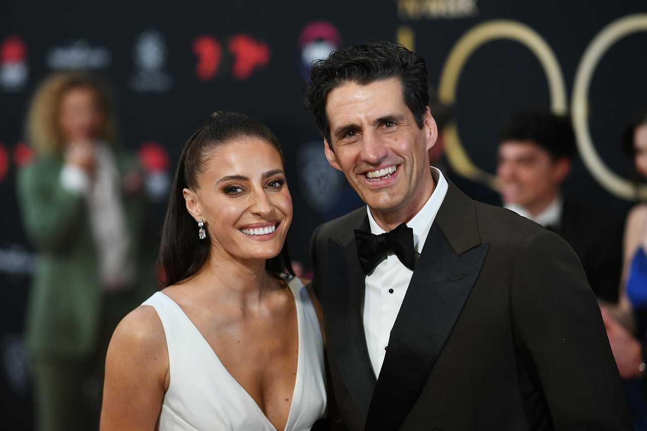 SYDNEY, AUSTRALIA - JULY 30: Rebecca Harding and Andy Lee attend the 63rd TV WEEK Logie Awards at The Star, Sydney on July 30, 2023 in Sydney, Australia. (Photo by Wendell Teodoro/Getty Images)