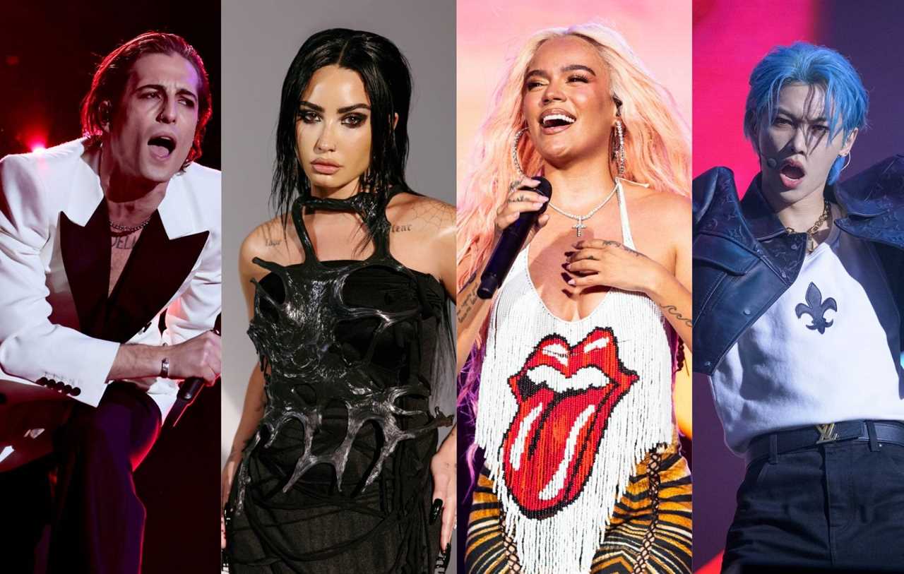 Måneskin's Damiano David, Demi Lovato, Karol G and Stray Kids' Felix