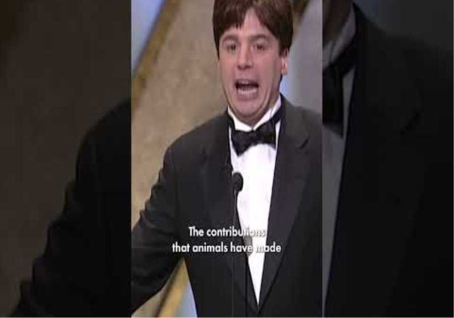 Mike Meyers Advocating for Bart the Bear at the Oscars