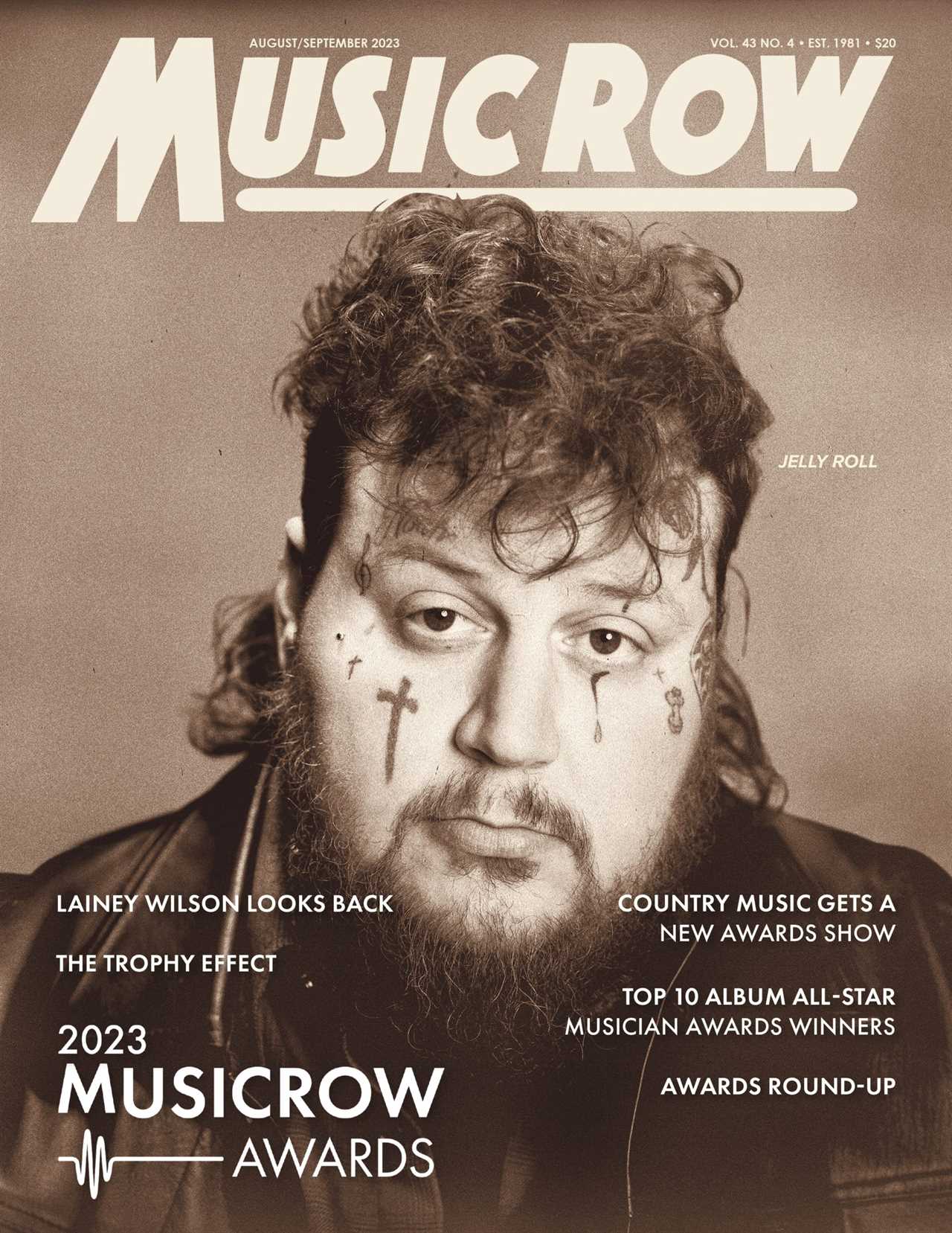 On The Cover: Jelly Roll Featured On 2023 MusicRow Awards Issue Cover