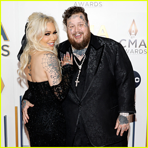 Jelly Roll & Wife Bunnie XO Look So In Love on CMA Awards 2023 Red Carpet (Photos)