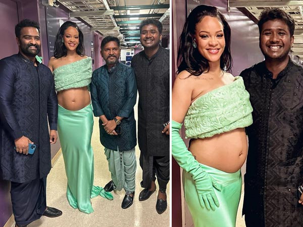 Naatu Naatu singers Kaala Bhairava Rahul Sipligunjï¿½s dream come true as they met Rihanna at Oscars 