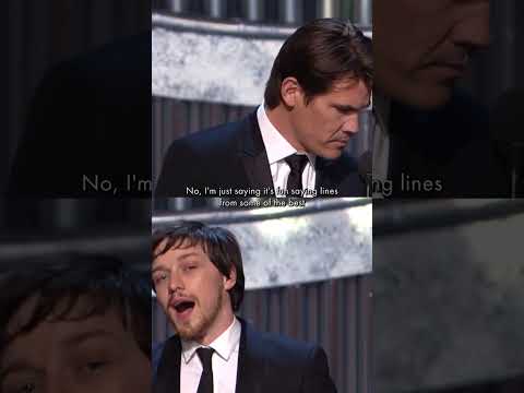 Josh Brolin & James McAvoy Recite Iconic Film Lines at the Oscars