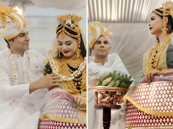 Randeep Hooda and Lin Laishram share first photos from their wedding ceremony. Pics: 