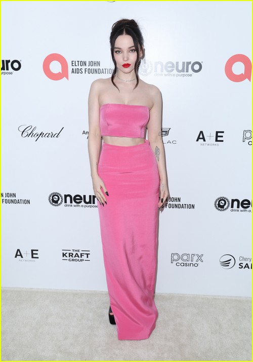 Dove Cameron at the Elton John Oscar Party 2023