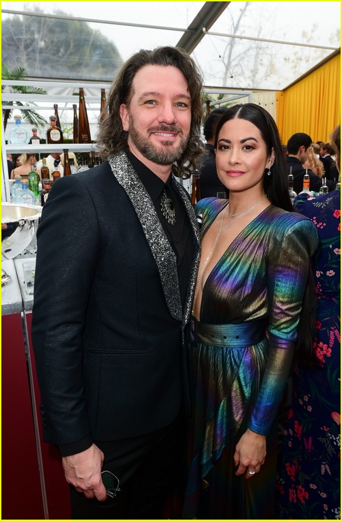 Jc Chasez and Jennifer HuYoung at the Elton John Oscar Party 2023