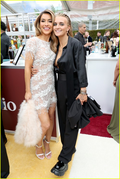 Chrishell Stause and G Flip at the Elton John Oscar Party 2023