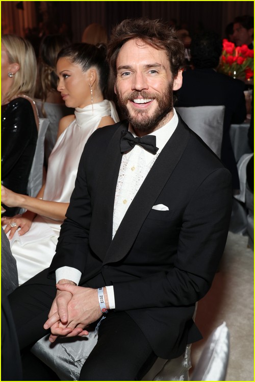 Sam Claflin at the Elton John Oscar Party 2023