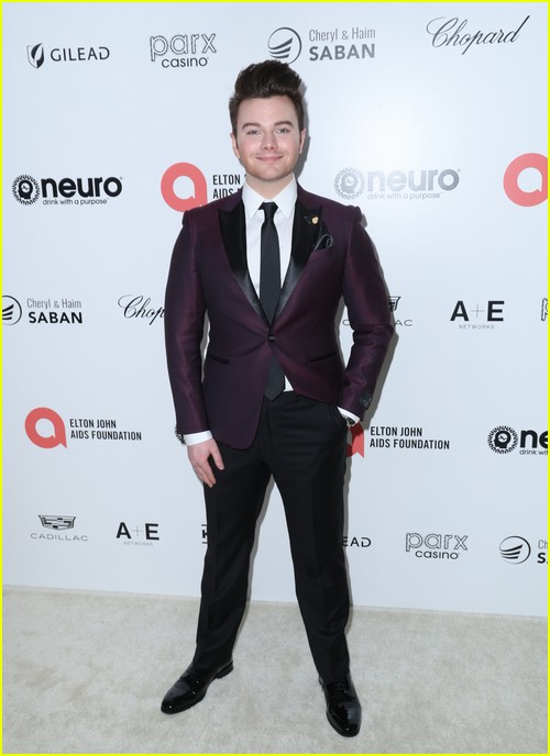 Chris Colfer at the Elton John Oscar Party 2023