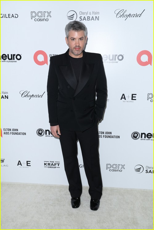 Fashion designer Brandon Maxwell at the Elton John Oscar Party 2023